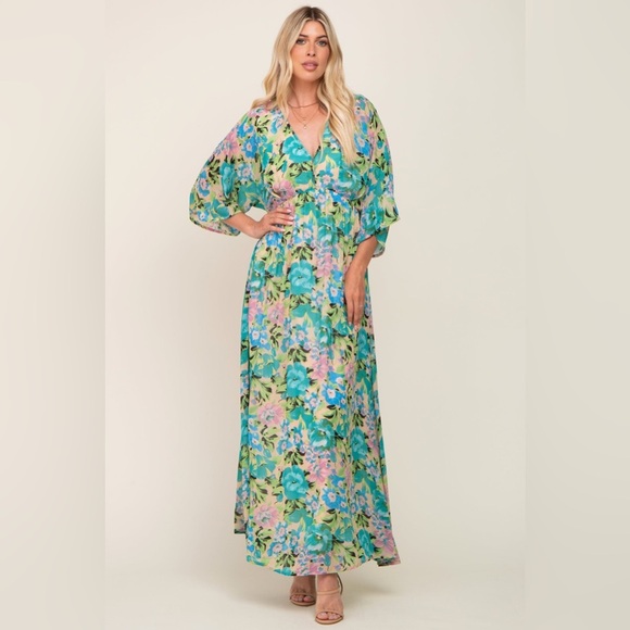 Pinkblush Dresses & Skirts - Pinkblush chiffon floral maxi dress nwot